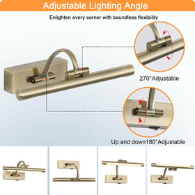 Tassuowell adjustable swing arm directs light precisely on frames