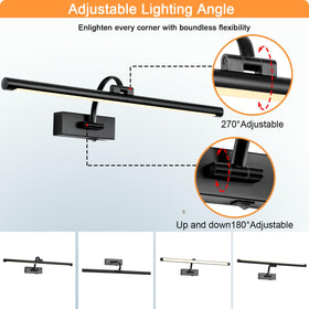 Tassuowell auto-off timer ensures convenient power-saving lighting for displays.