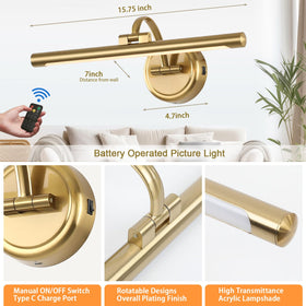 Tassuowell brass light offering dimming and color temperature options for ambience