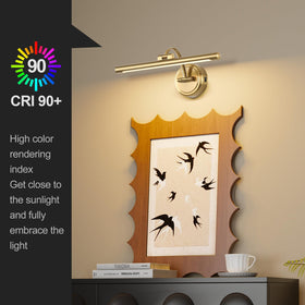 Tassuowell brass picture light ideal for portrait art and display
