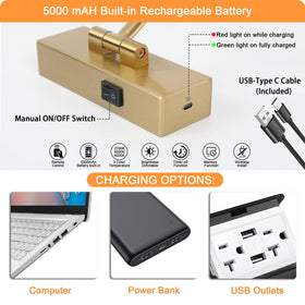 Tassuowell picture light with timer supports effortless auto-off for extended displays.