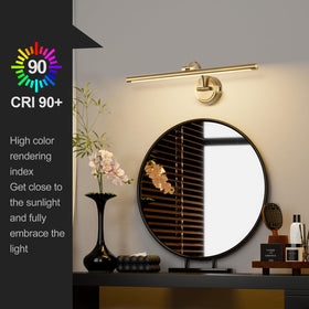 Tassuowell brass wall light enhances family photos and oil paintings