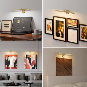Tassuowell rechargeable battery powered wall light with Type-C charging