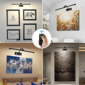 Tassuowell rechargeable battery picture light powers long sessions for galleries.