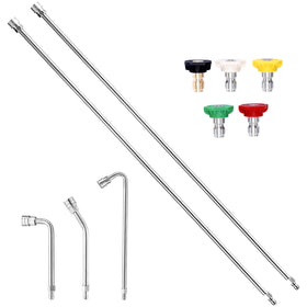tasuox 120in extension wand for high-reach gutter cleaning.