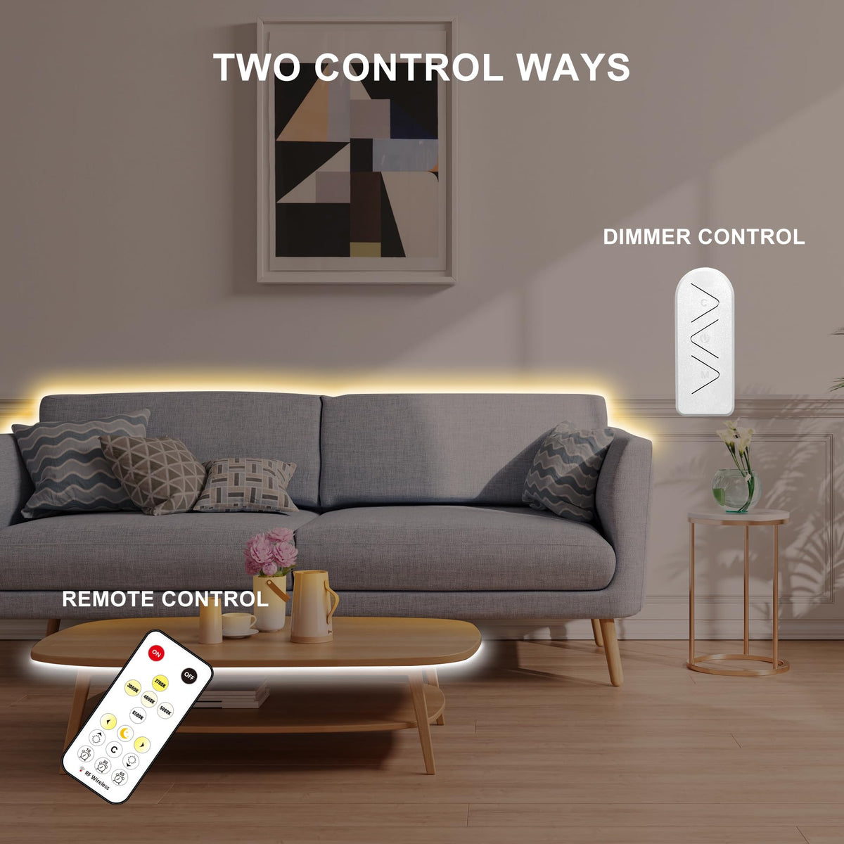 Tatazone dimmable 2700K-6500K strip for reading and working tasks.