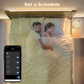 Tatazone dimmable brightness control via app, remote, or voice.