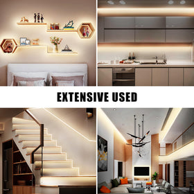 Tatazone dimmable strip supports energy efficient mood setting scenes.