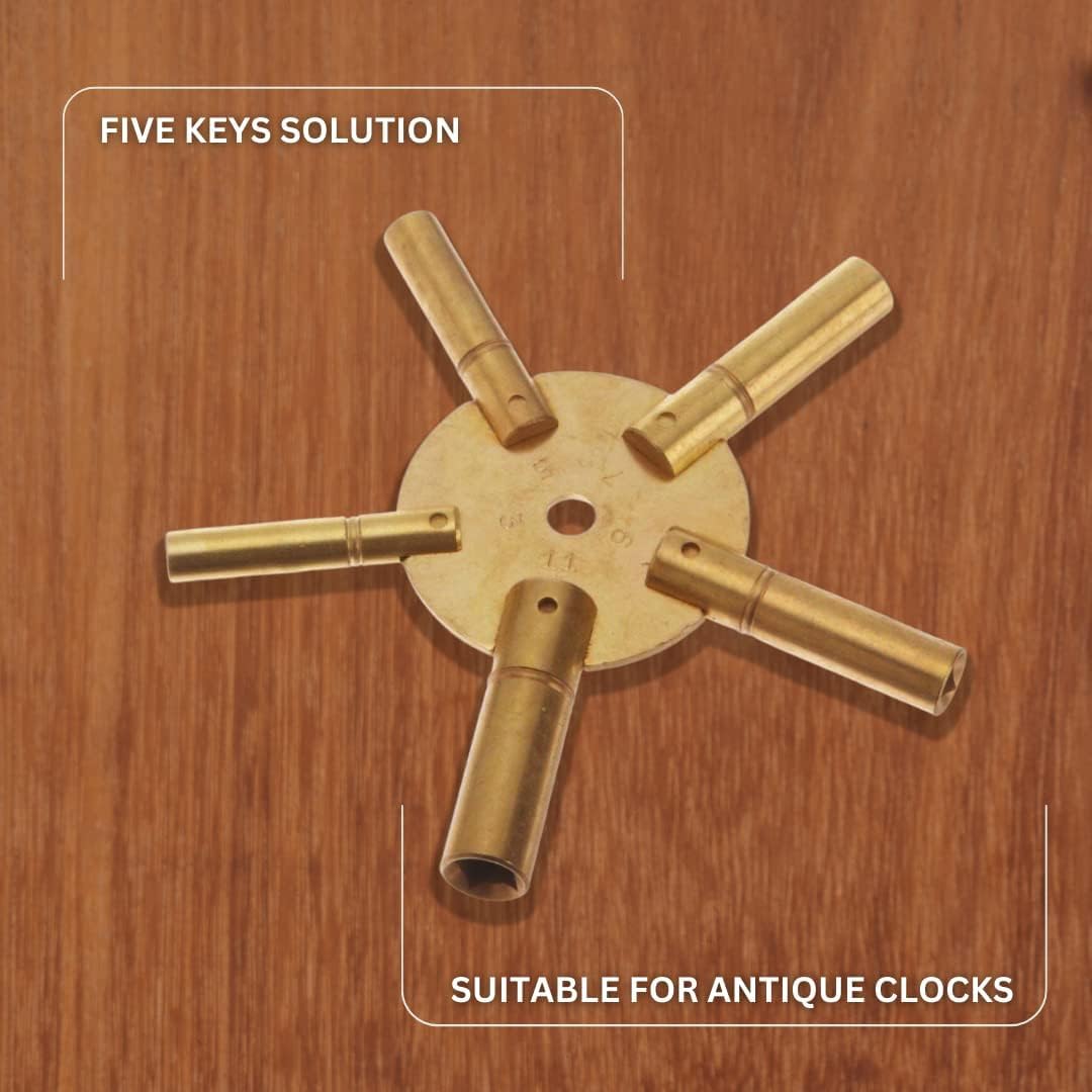 TAURISH even-prong winding keys 2–10 fit many clock models