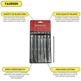 TAURISH saw frame works on metal, wood, plastic, and soft materials