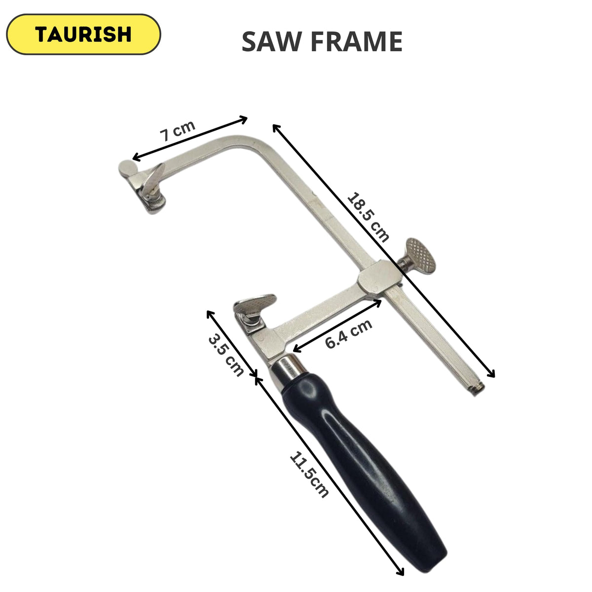 TAURISH thumbscrews provide firm blade grip for smooth operation