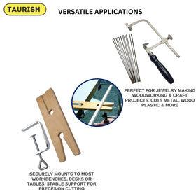 TAURISH V-slot bench pin provides stable support