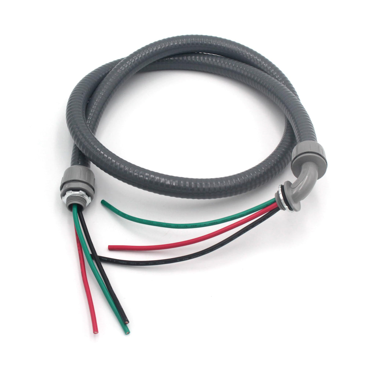 TAUROX 10 AWG copper wires red, black, green enable reliable grounding and clear connections