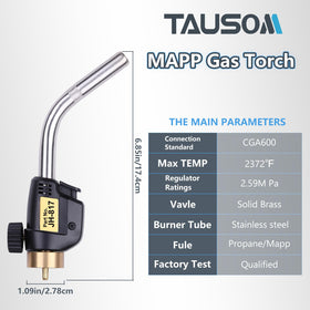 TAUSOM professional torch kit suitable for HVAC and welding