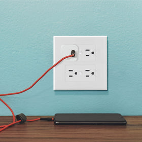 TayMac Revive wallplate with square edges for easy cleaning in busy spaces