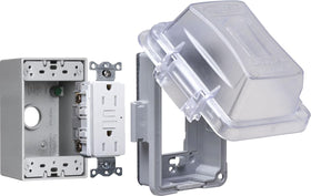 TayMac MKG420CS complete in-use cover with outlet assembly for weatherproof protection