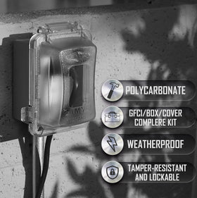TayMac MKG420CS self-test GFCI 15A for automatic safety checks