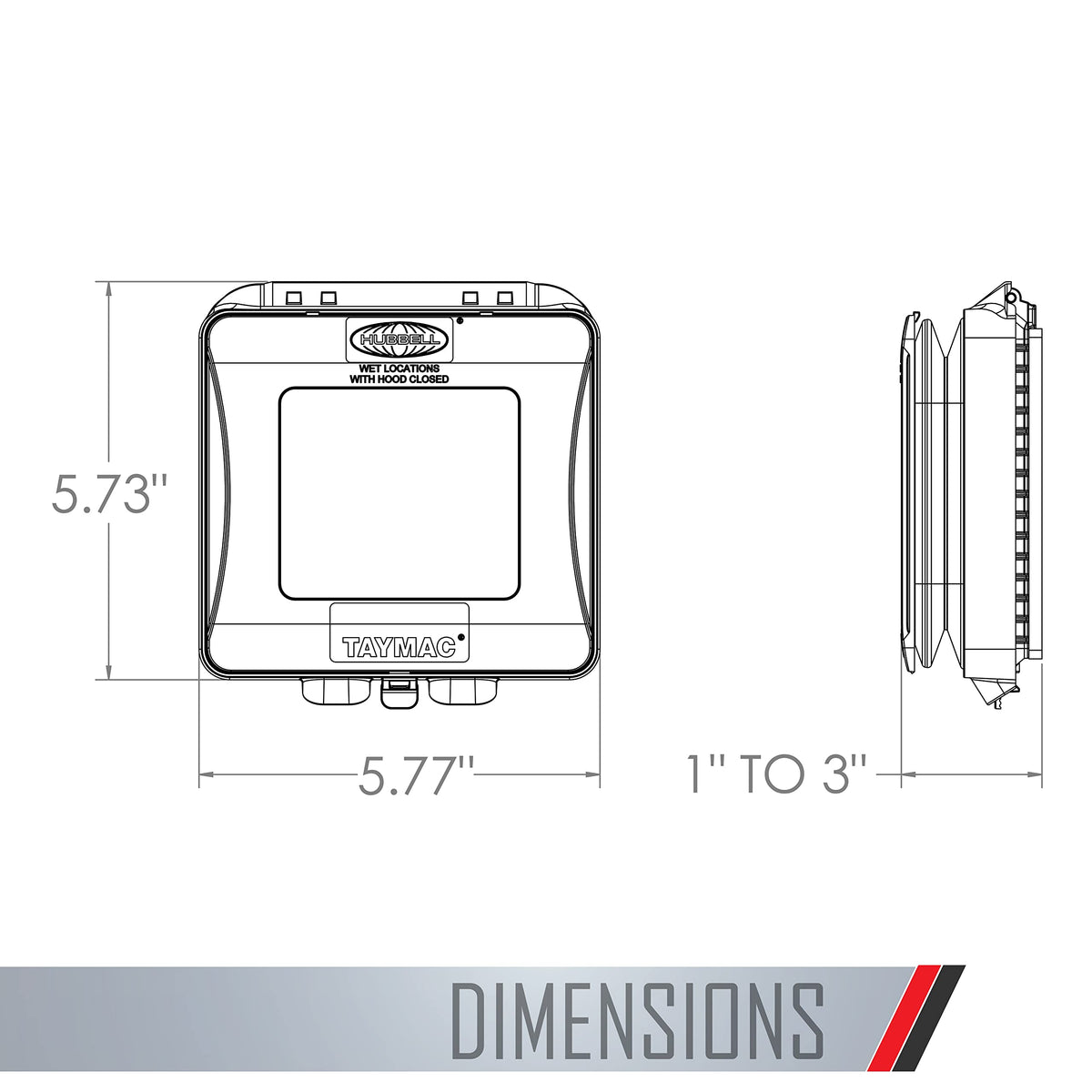 Easy under-a-minute Quick-Fit mounting for the TayMac ML2500G
