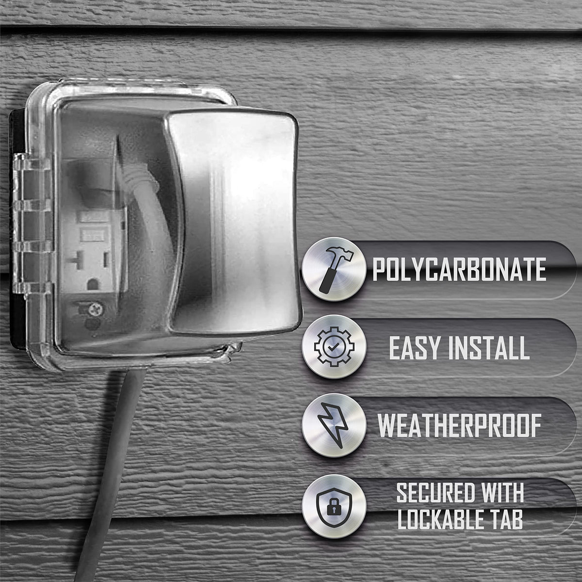 Included gasket and mounting hardware with TayMac MM710C for a complete outdoor install.