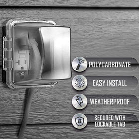 Included gasket and mounting hardware with TayMac MM710C for a complete outdoor install.