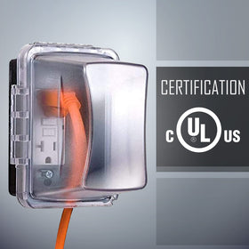 Universal Fit 16-in-1 TayMac MM710C supports multiple receptacle types for outdoor use.