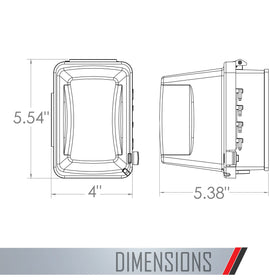 TayMac MM710C weatherproof outlet cover in vertical configuration for flexible outdoor placement.