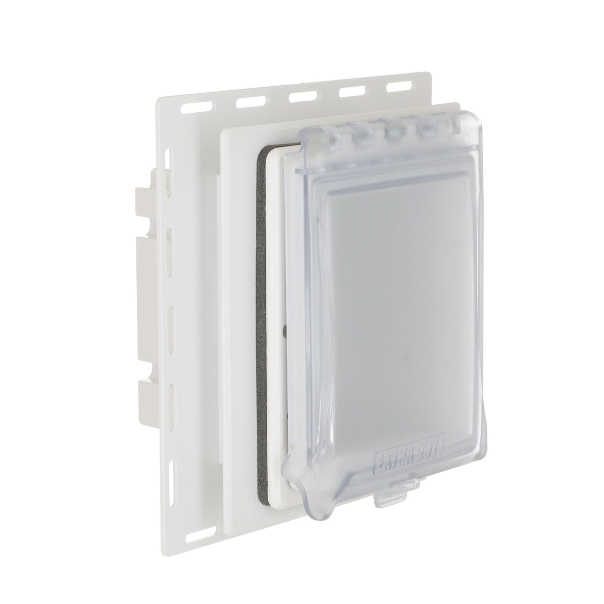 TayMac MR420CW 1-gang recessed-outlet-cover on siding for weatherproof outdoor use