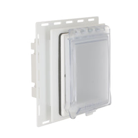 TayMac MR420CW 1-gang recessed-outlet-cover on siding for weatherproof outdoor use