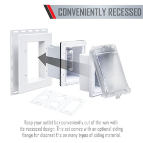 TayMac MR420CW horizontal mount for streamlined exterior installations
