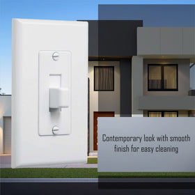 TayMac MW2570W Masque decorative wall plate for modern, cohesive rooms.