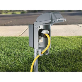 TayMac MX3200 RayGuard cover close-up highlights durable die-cast metal construction.