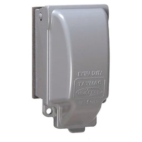 TayMac MX3200 RayGuard cover front view, weatherproof protection for outdoor outlets.
