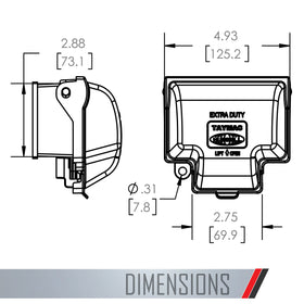 TayMac MX3300 RayGuard die-cast aluminum body for lasting durability