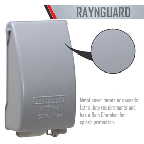 TayMac MX4280S vertical mount demonstrates rainproof protection and quick outdoor installation