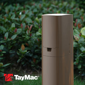 TayMac ParkPost bronze finish blends with exterior décor for a seamless look