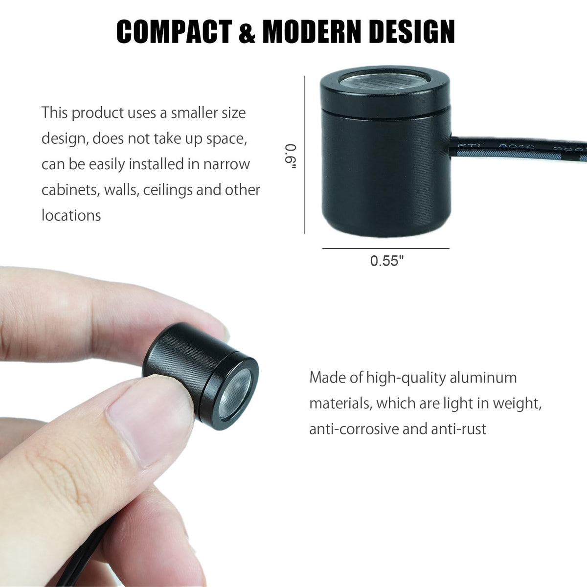 TAYSING Mini LED spotlight brightens display cases for vivid product presentation