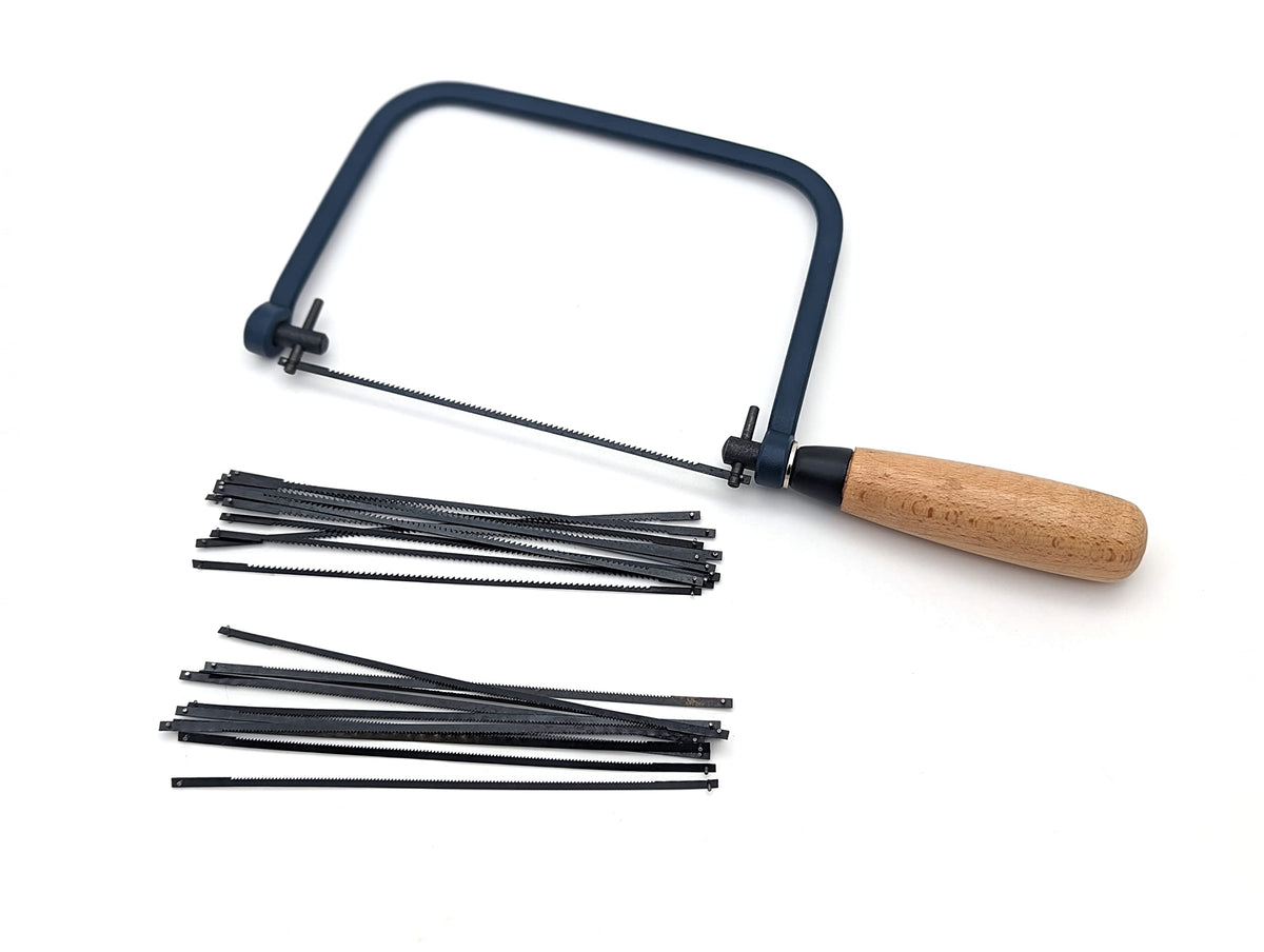 Taytools 777091 coping saw frame with blue finish enables precise coping work