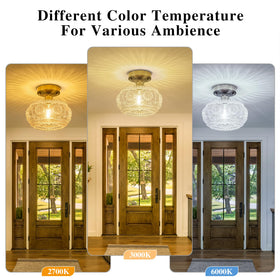 Tbaoinla compatible with LED, incandescent, or CFL bulbs for flexible ambience.