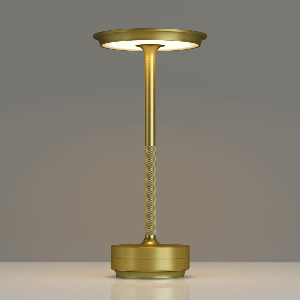 TBBGA cordless table lamp with top sensor for easy color control.
