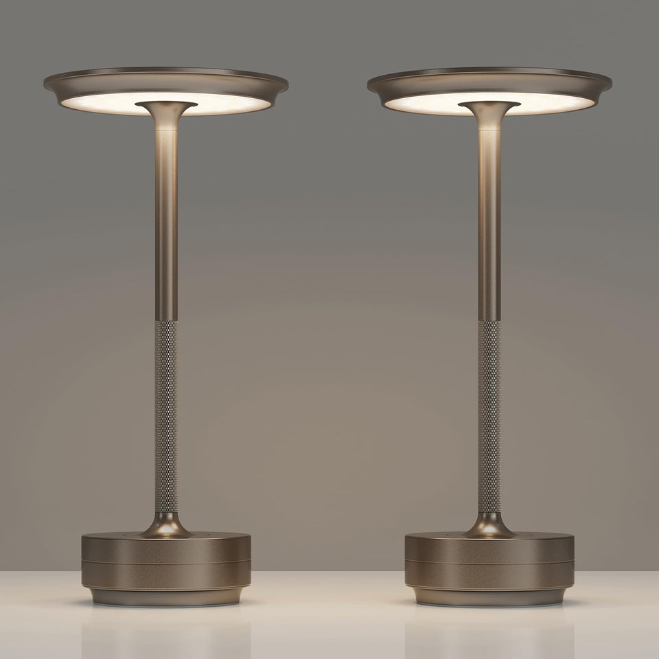TBBGA cordless table lamp in amber, ideal for cozy dining ambience.