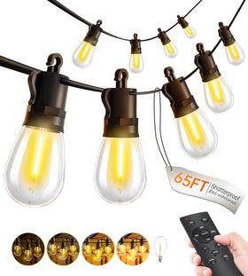TBOSW remote-control outdoor lights provide easy patio ambiance and reliable on/off control.