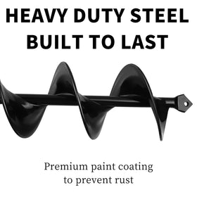 TCBWFY durable black steel finish enhances longevity during heavy-duty digging