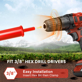 TCBWFY auger drill bit features heavy steel construction for lasting durability.