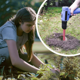 TCBWFY deep 12-inch holes for bulbs, flowers, and small trees