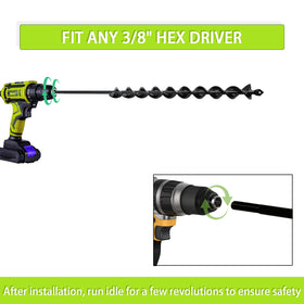 TCBWFY durable steel auger designed to last season after season.