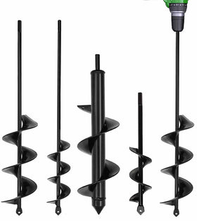 TCBWFY garden auger 1-6x9 spiral bit quickly digs soil for post holes