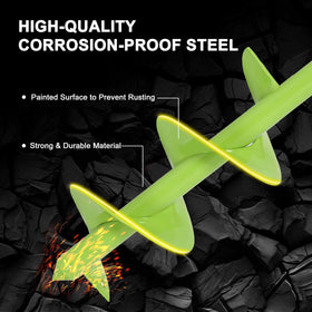 TCBWFY garden auger bit carbon steel construction for durability in soil