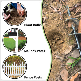 TCBWFY garden auger easy to use and easy cleanup after gardening