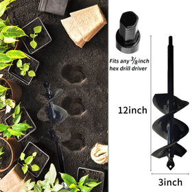 TCBWFY Garden Auger solid-core shaft for stable digging