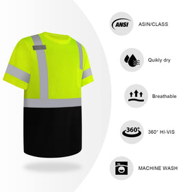 TCCFCCT Hi-Vis shirt sleeve with circle reflective strips for safety.